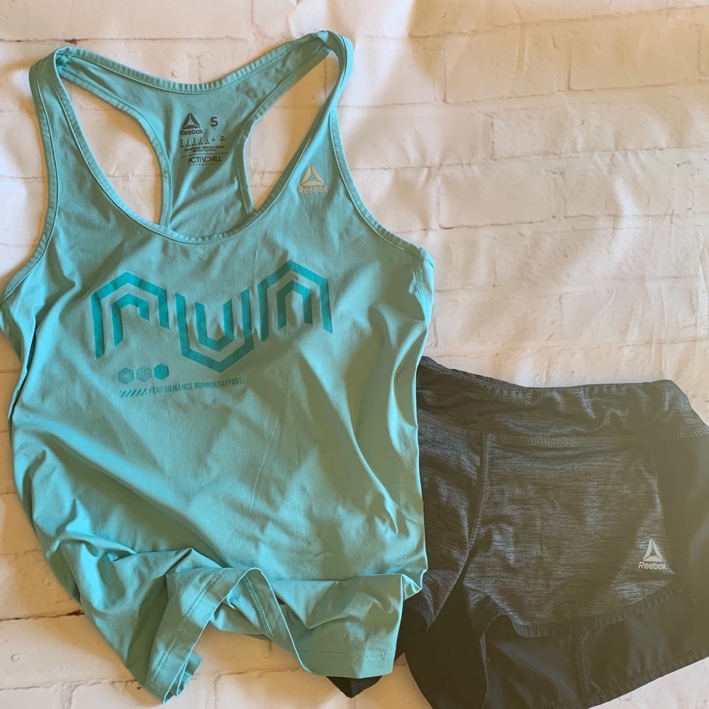 Reebok run ActivChill racerback tank